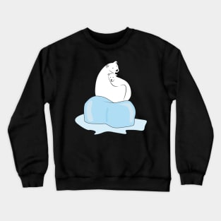 save the polar bear Crewneck Sweatshirt